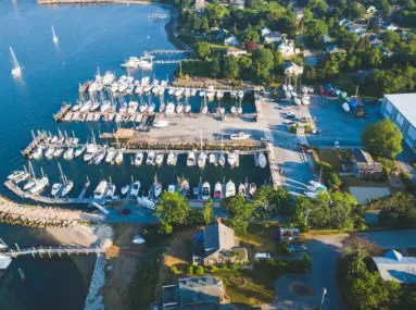 safe harbor island park aerial view