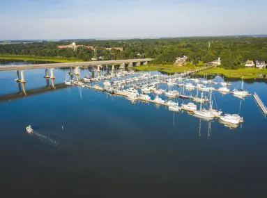 safe harbor port royal landing aerial view