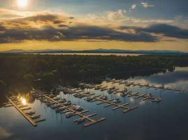 safe harbor willsboro bay aerial view
