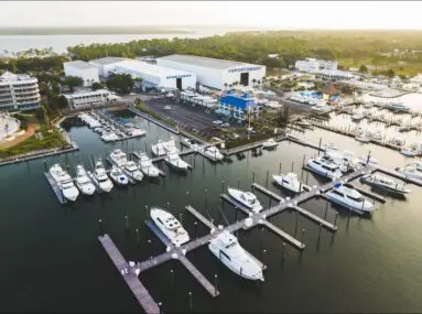 aerial view of safe harbor sportsman