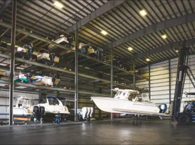 inside storage facility