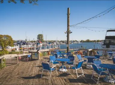 patio at marina