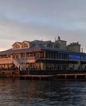 riverhouse and the water