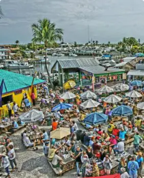 outdoor picnic table seating