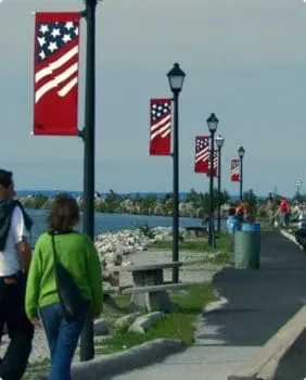 path along the water