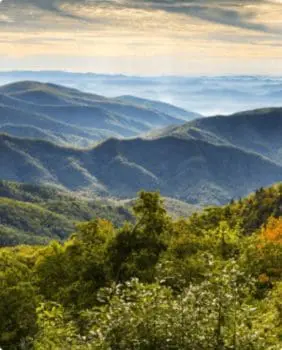 mountains in the summer