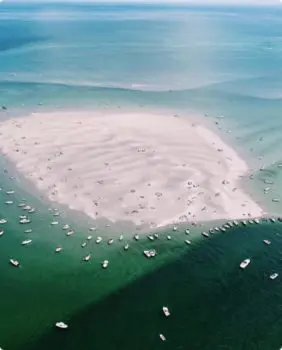 sandbar from above