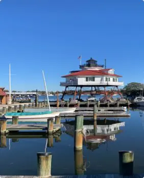 building on the dock