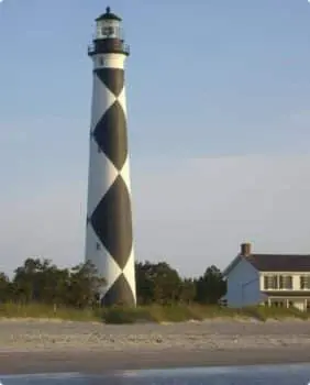 black and white lighthouse