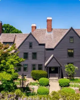 house with 2 chimneys