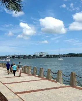 path along waters edge