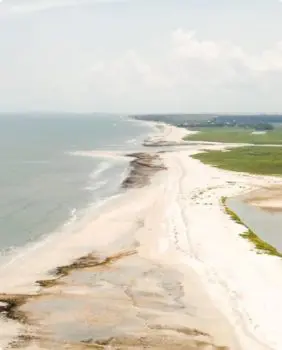 aerial view of beach