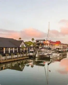 sailboat at waters edge