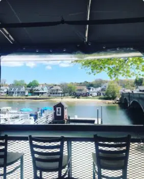 stonebridge bar patio with view of water