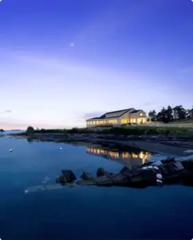 wide view of dolphin marina and restaurant