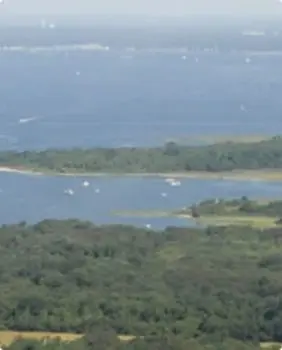 aerial view of prudence bay
