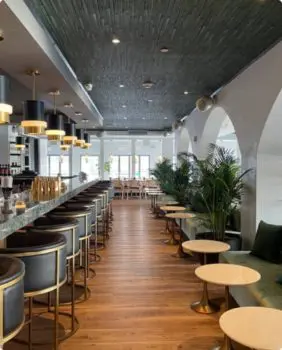 beautiful interior of retaurant with bar