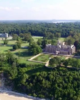aerial view of sands point preserve