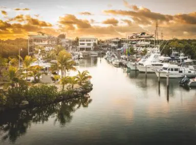 Safe Harbor Islamorada at sunset