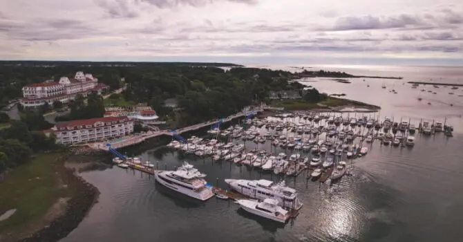 safe harbor wentworth by the sea marina with boats and yachts docked