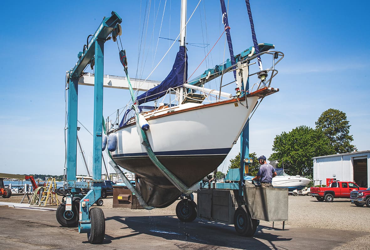 Marina being taking to storage