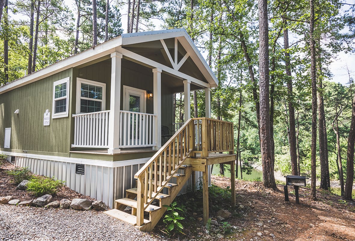 Outside of rental cabin