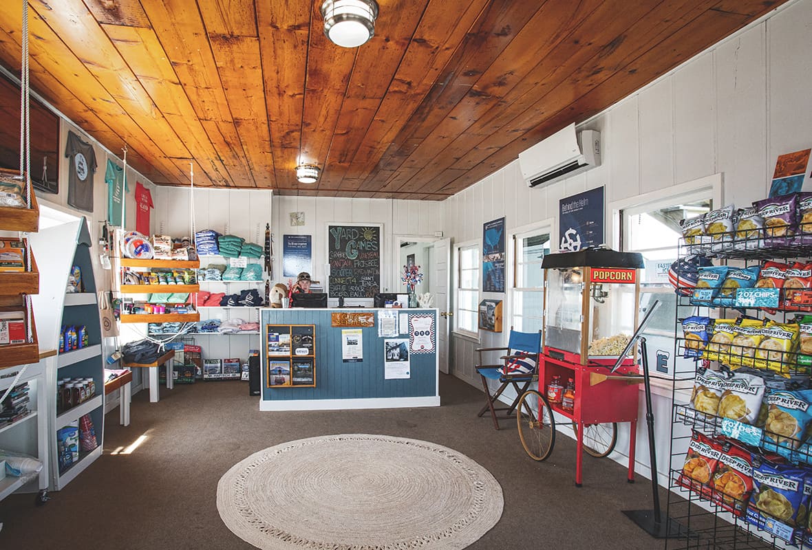 Inside of ship's store