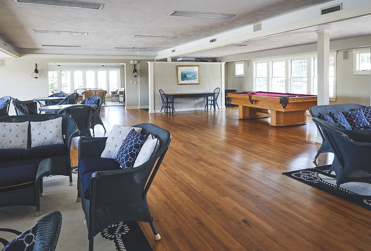 Inside of club house