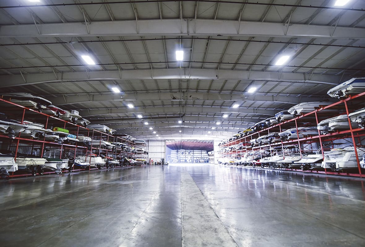 Inside of storage facility