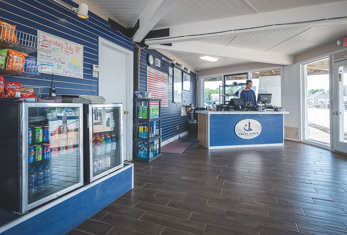 Inside of ship's store