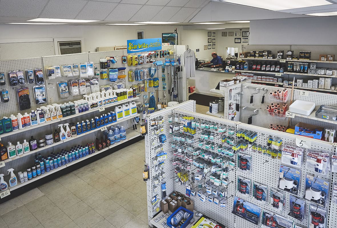 Inside of ship's store