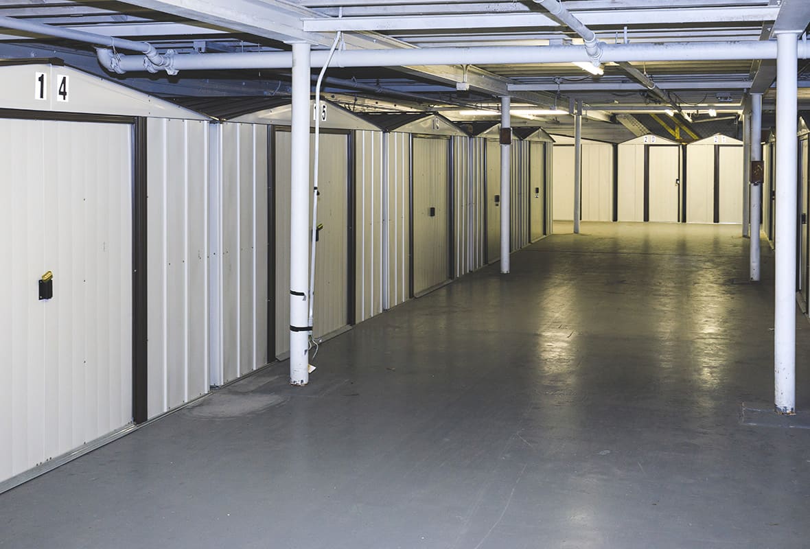 Inside of storage facility