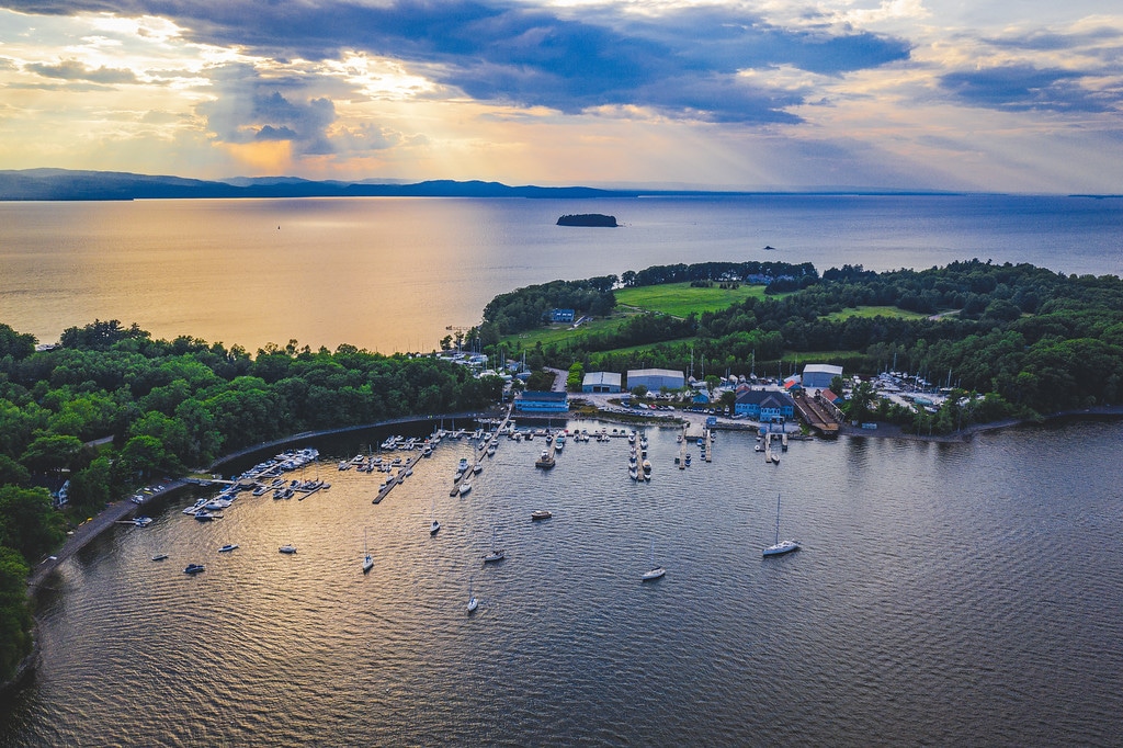 safe harbor shelburne shipyard aerial view