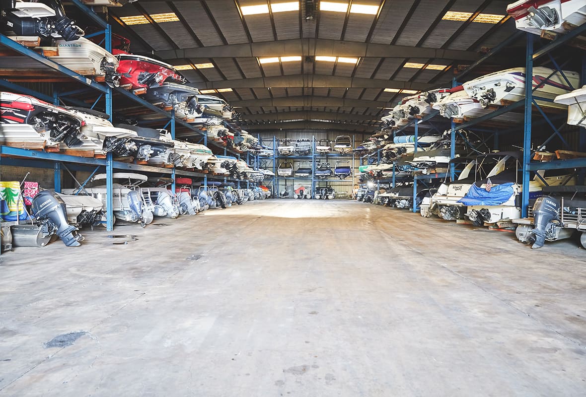 Covered storage area