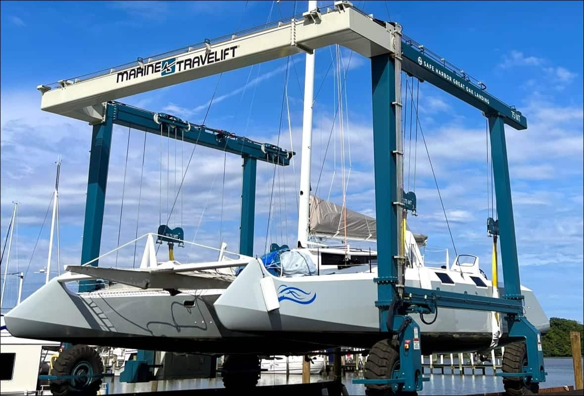 boat lift at great oak landing