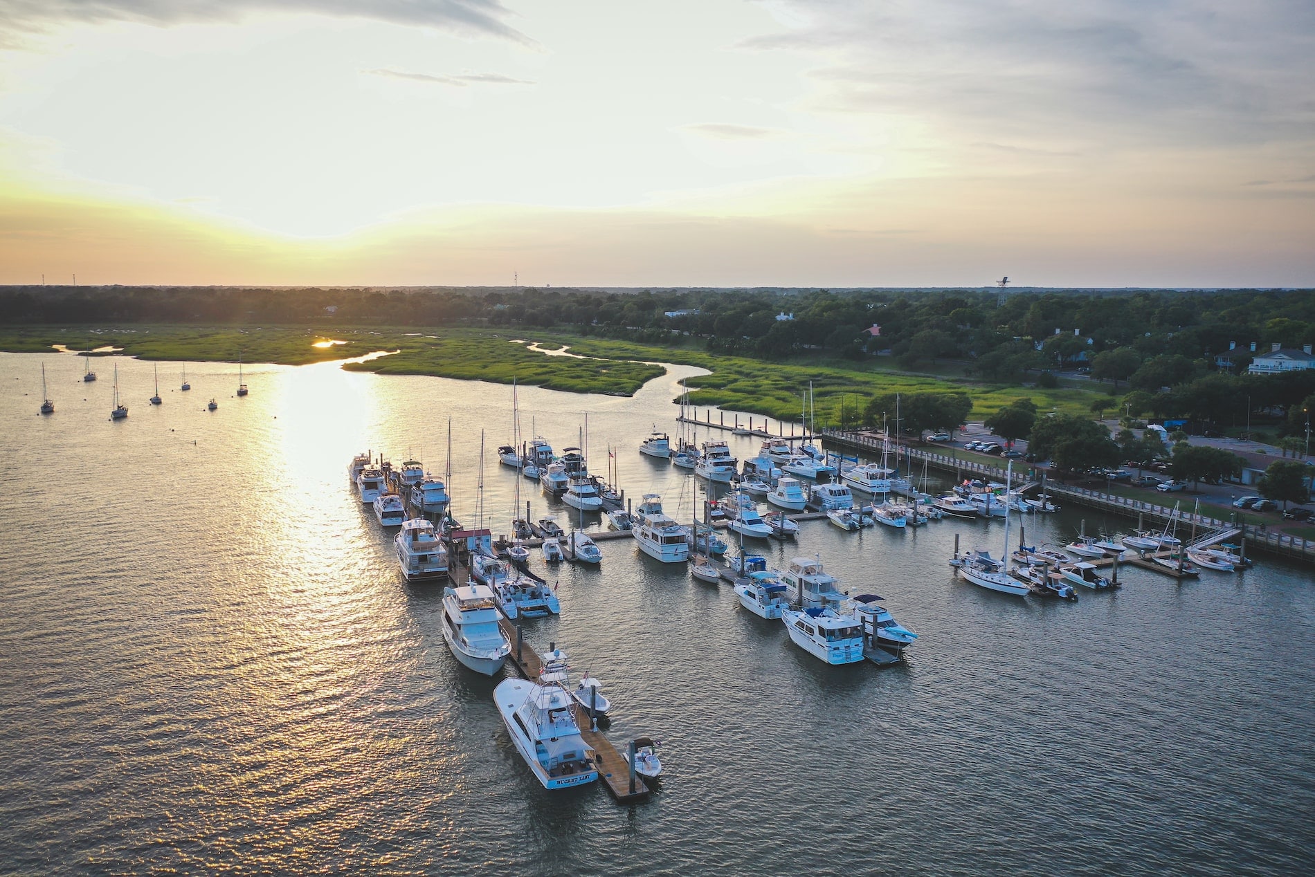 Aerial View of the Marina
