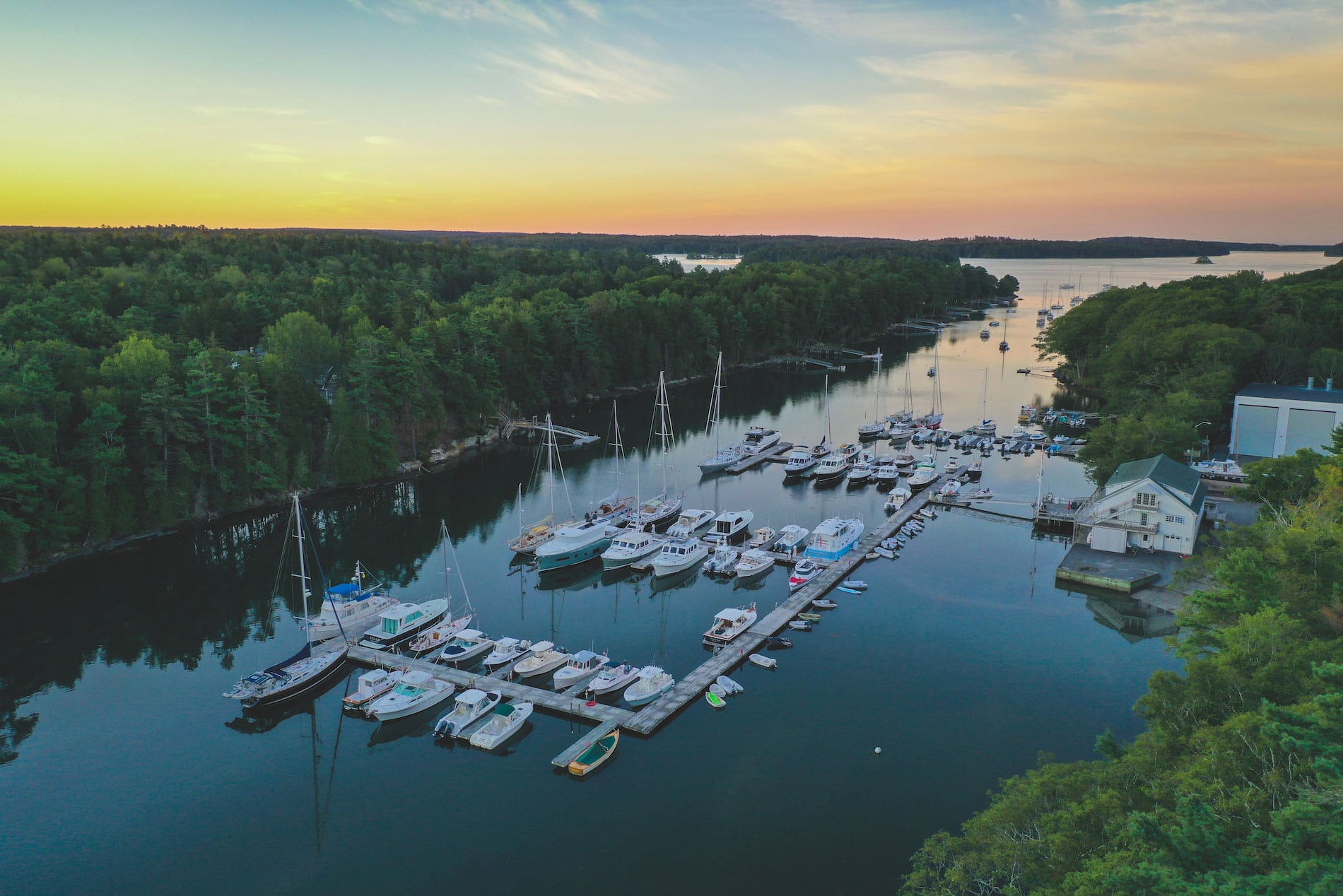 Aerial View of the Marina