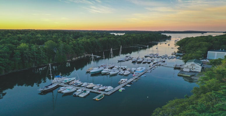 Aerial View of the Marina