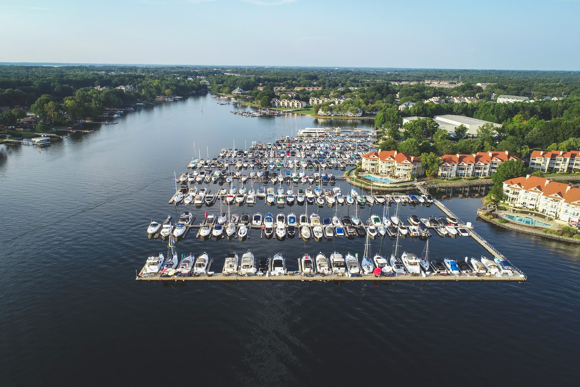 Aerial View of the Marina