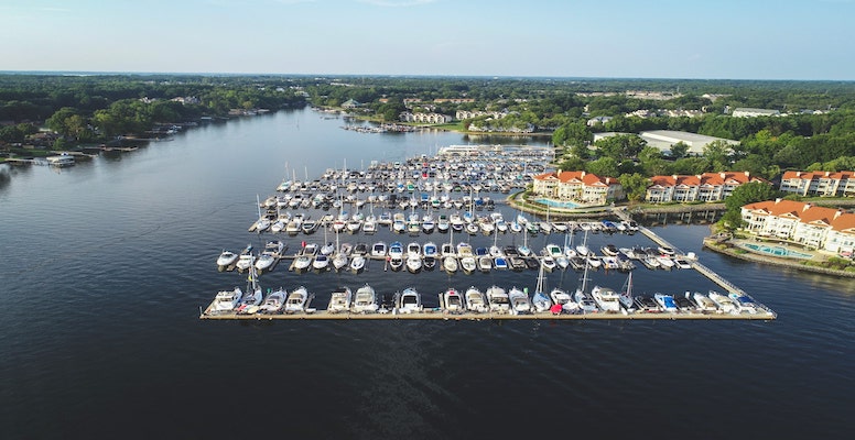 Aerial View of the Marina