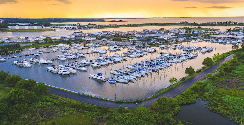 Aerial View of the Marina