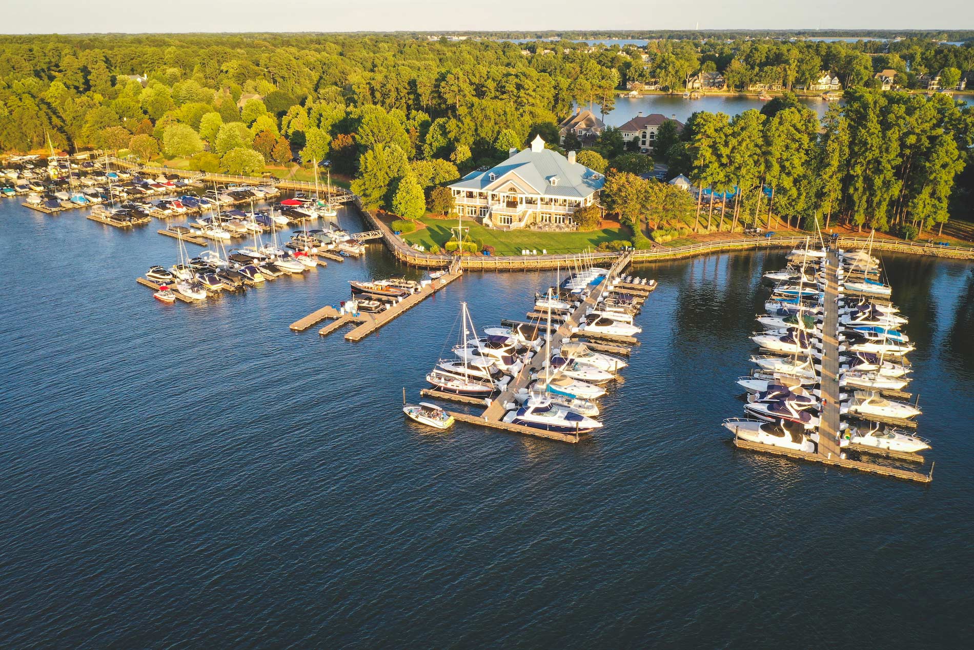 Aerial View of the Marina