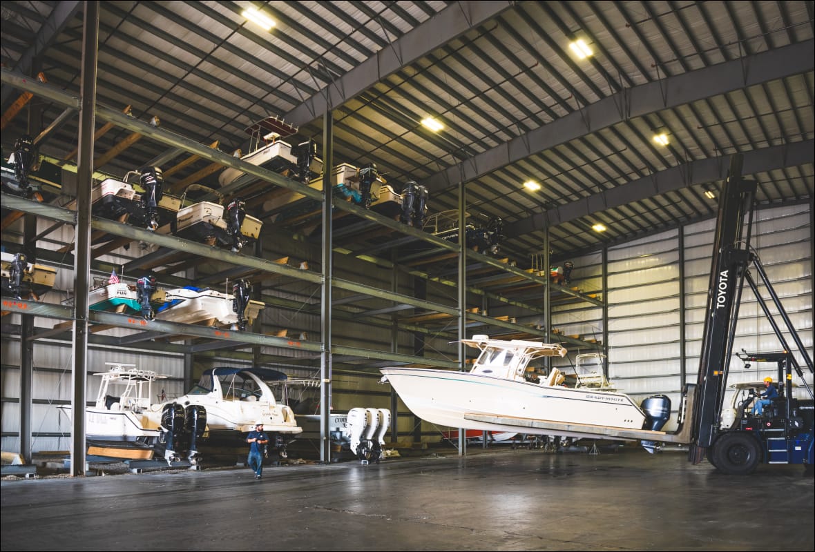 inside storage facility