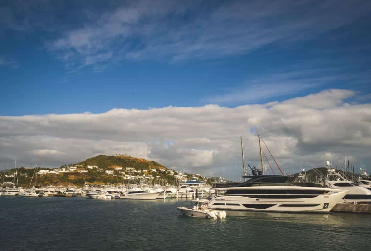 aerial view of safe harbor puerto del rey