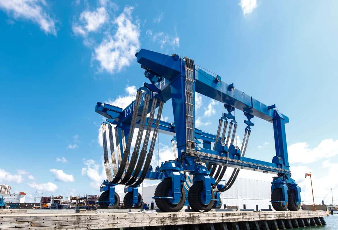 machinery to move yachts