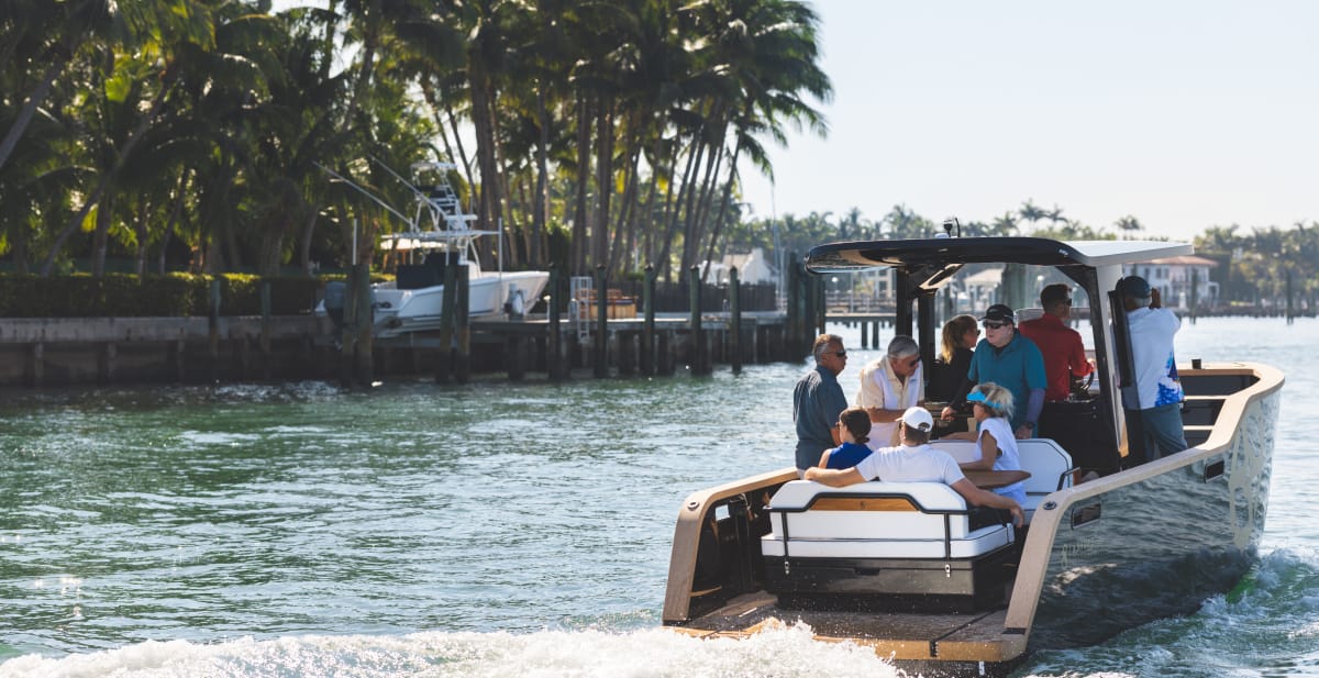 many people on a boat