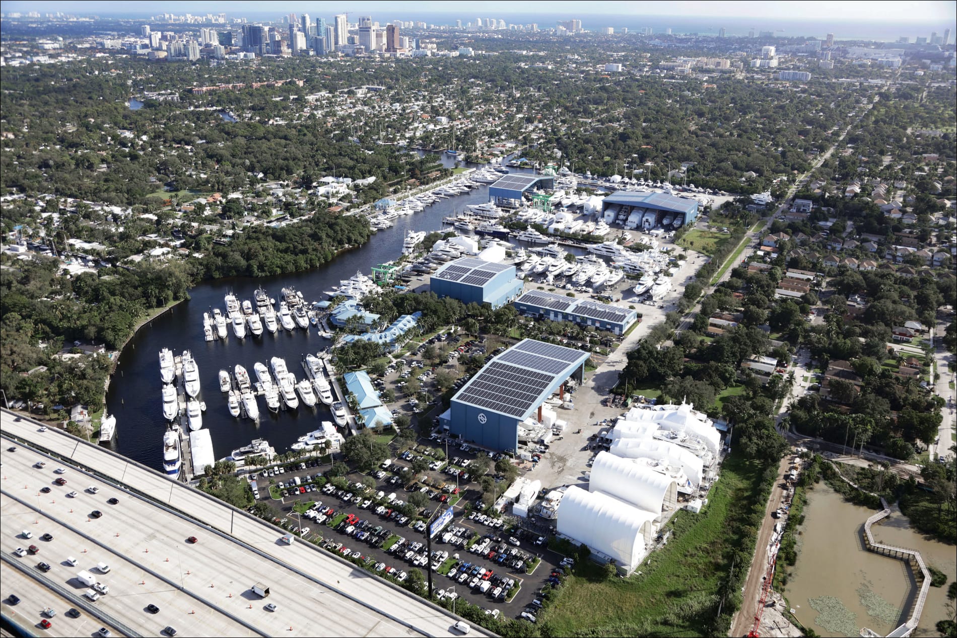 view of lauderdale marine center